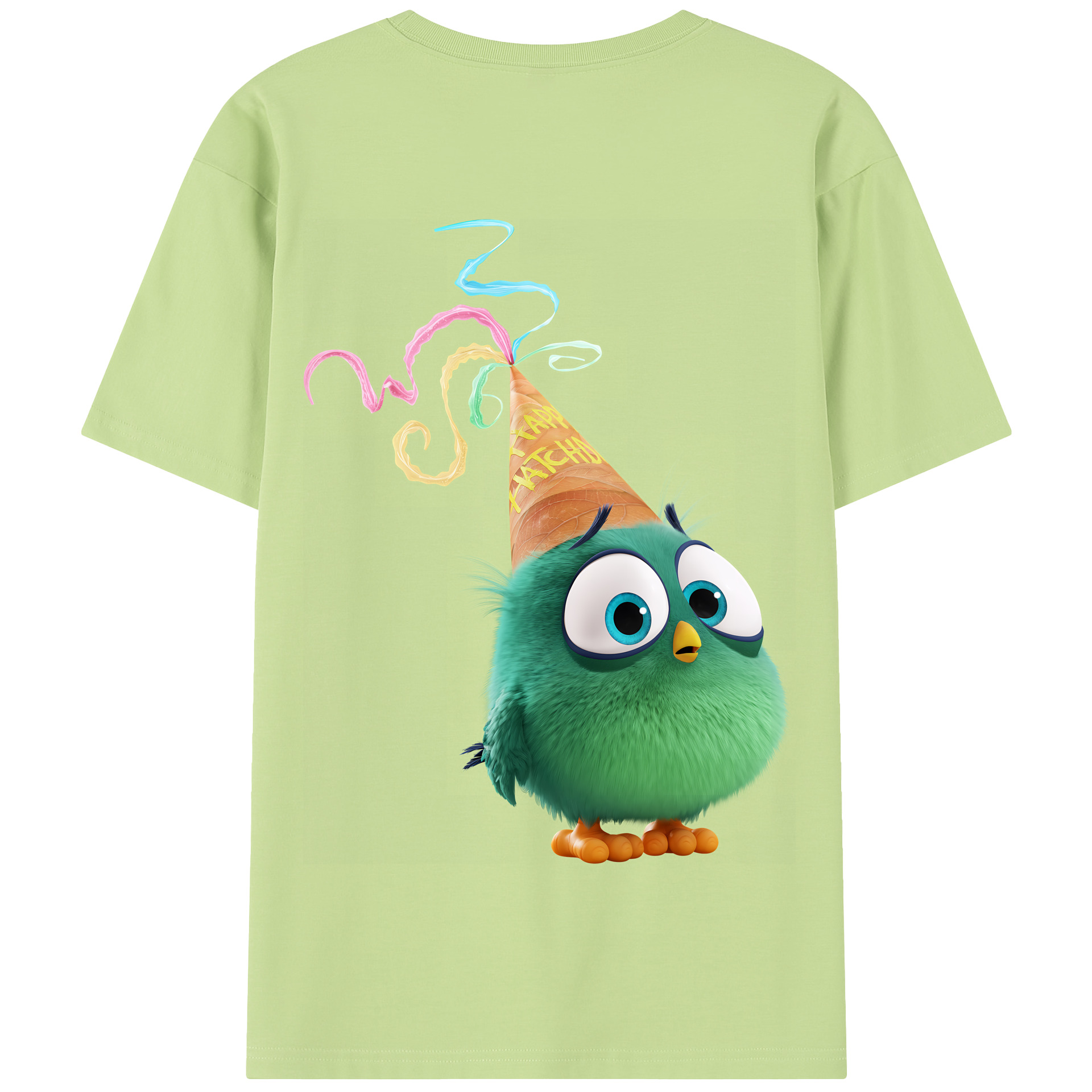 （画像用） Angry Birds アングリーバード 綿100％半袖Tシャツ（背面プリント）